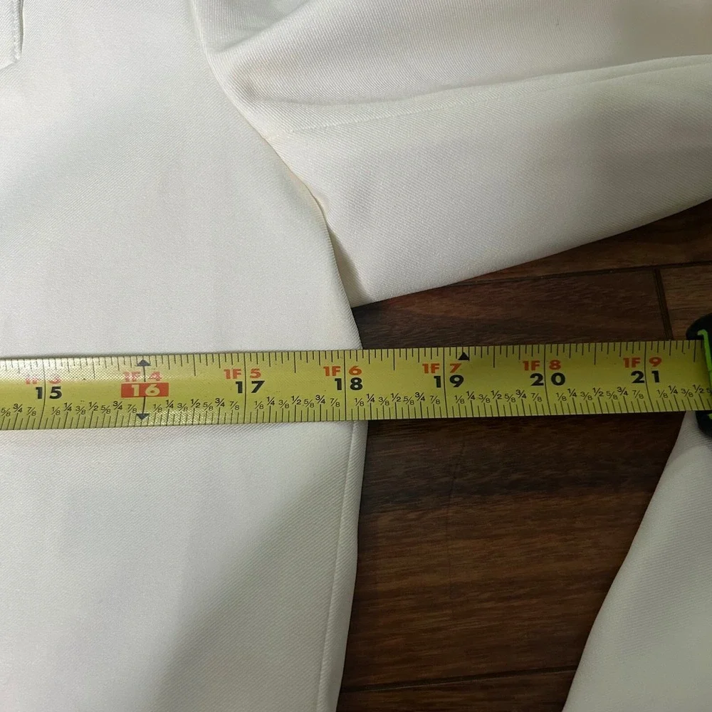 Amisu‎ Cropped Blazer White Size 6 US / 38 EU Single Button Career - Picture 3 of 7